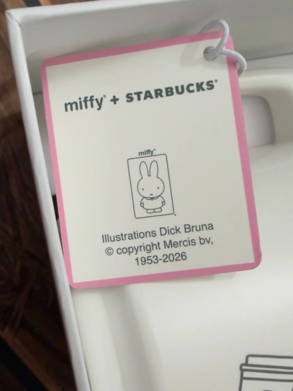 New Starbucks x Miffy 14oz Ceramic Coffee Tea Mug with Lid Limited Edition